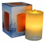 Flat Top Flameless Candle Fountain With Timer Button - Image 5