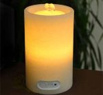 Flat Top Flameless Candle Fountain With Timer Button - Image 4