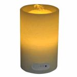 Flat Top Flameless Candle Fountain With Timer Button