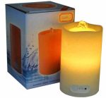 Wave Top Flameless Candle Fountain With Timer Button - Image 5