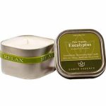 Personalised Hand Poured Scented Tin Candles In Square Tin Can