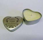 Bulk Scented Heart Tin Box Candles - Image 2