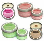 Scented Soy Wax Candles In Round Tin Can - Image 4