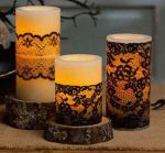 Real Wax Holiday Decor Yellow Flickering Led Candle/Halloween Led Candle With Printing - Image 2