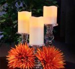 3pcs/Set Ivory Led Candles Battery Operated Real Wax Flickering Flame LED Candle Christmas Home Decoration Set With 2 Key Remote - Image 5