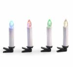 12pcs Yellow Light Flickering LED Taper Candles White Realistic Wax Drip LED Taper Candles - Image 5