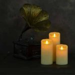 3" X 8" Wave Top Flameless Moving Flame Led Candles