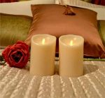 3.5" X 9" Flameless Moving Wick Candle With Timer For Wedding Christmas Event Hotel Decoration - Image 4