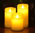 3.5" X 7" Battery Moving Flame Led Pillar Candles With Timer - Image 5
