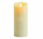 3.5" X 5" Battery Operated Moving Flame Led Pillar Candles With Timer And Remote - Image 2