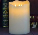 3 Wicks Flameless Moving Wick Big Led Candle Lights 6" X 9" - Image 5