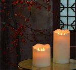 3 Wicks Flameless Moving Wick Big Led Candle Lights 6" X 9" - Image 2