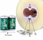 Flameless 3 Dancing Wicks Battery Operated Big Led Big Wax Candle Outdoor 6" x 6" - Image 3