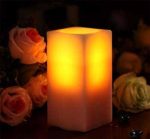 Square Ivory Led Candles/Paraffin Wax Led Candle Light Set Small Medium Big Assorted For Birthay Wedding - Image 4