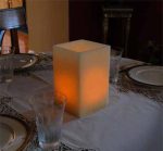Square Ivory Led Candles/Paraffin Wax Led Candle Light Set Small Medium Big Assorted For Birthay Wedding - Image 3