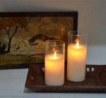 3.5" x 6" Glass Jar Moving Wick Led Candles With Popular Vanilla Scents For Wedding Table Decoration - Image 5