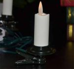 0.9" x 3" Electric Dancing Flame Pillar Flickering Christmas Tree Realistic Flameless Candle - Image 3