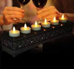 1.5" x 1.5" Remote Control Flameless Wireless Rechargeable Tealight Led Candle With Moving Flame - Image 2