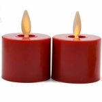 1.4" x 2" Battery Operated Warmer Moving Flame Votive Mini Led Tea Light Candle