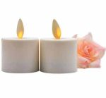 1.4" x 2" Battery Operated Warmer Moving Flame Votive Mini Led Tea Light Candle - Image 3