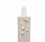 8" Rechargeable Taper Remote Control With Timer Function Led Flickering Wedding Candle Set - Image 3