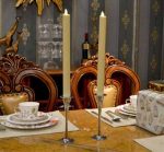 12" Set Of 2 White Moving Flame Led Taper Wedding Candle - Image 3