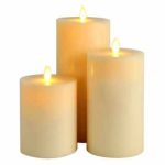 3.5" x 9" Flat Top Battery Operated Moving Wick Flameless Led Candles