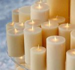 3.5" x 9" Flat Top Battery Operated Moving Wick Flameless Led Candles - Image 3