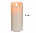 3" x 8" Rechargeable Dancing Flame Led Ivory Wax Rechargeable Candle - Image 3