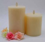 3.5" x 7" Unscented Flameless Remote Control Led Moving Wick Flat Top Candles - Image 3