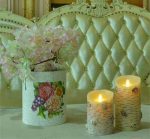 3.5" x 7" Moving Flame Led Birch Candle For Restaurant Lighting Rural Style Decoration - Image 5