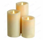 3.5" X 7" Battery Powered Dining Room Moving Real Flame-Effect Pillar Candle - Image 3