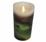 3.5" X 5"/7"/9" Church Warm Light Saint Moving Wick Silkscreen Printed Led Candles Religious - Image 5