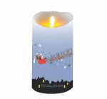 3.5" X 5"/7"/9" Church Warm Light Saint Moving Wick Silkscreen Printed Led Candles Religious - Image 2