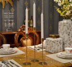 Slim Taper Candle Holder In Gold - Image 5