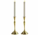 Antique Candlestick Holder In Gold - Image 4