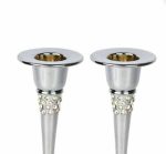 Table Taper Candle Holder In Silver - Image 5