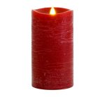3.5" x 7" Water Ripple Led Moving Wick Wax Pillar Candle With Remote Control - Image 2