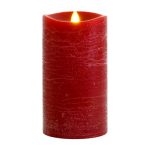 3.5" x 5" Led Frost Matte Water Ripple 3.5x5 Inch Flameless Moving Wick Pillar Candles