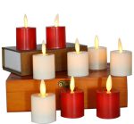 1.4" x 2" Battery Operated Warmer Moving Flame Votive Mini Led Tea Light Candle - Image 4
