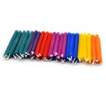 Colorful Hand Rolled Beeswax Hanukkah Candle - Image 2