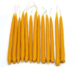 Single Color Dripped Beeswax Hanukkah Candle - Image 2