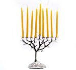 Single Color Dripped Beeswax Hanukkah Candle - Image 3