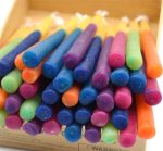 Mix Color Dripped Beeswax Hanukkah Candles - Image 4