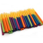 Mix Color Dripped Beeswax Hanukkah Candles