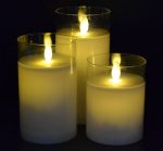 Moving Wick Glass Jar Led Candles - Image 4