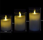 Moving Wick Glass Jar Led Candles - Image 3