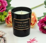 Small Scented Soy Wax In Black Glass Jar Candles Without Logo - Image 2