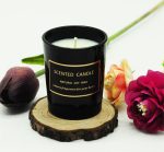 Small Scented Soy Wax In Black Glass Jar Candles Without Logo - Image 3
