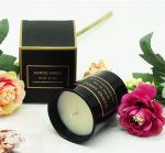 Small Scented Soy Wax In Black Glass Jar Candles Without Logo - Image 4